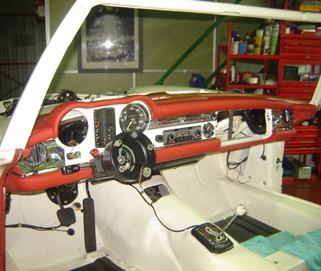 mercedes pagoda trabajos tapiceria