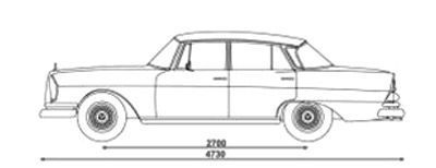 Recambio usado mercedes benz w111 w112 1962