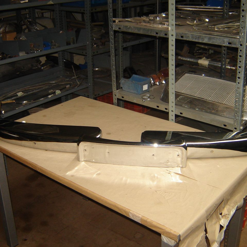 Paragolpes delantero completo Reparado y cromado Perfecto para MB Ponton W180 año 1956